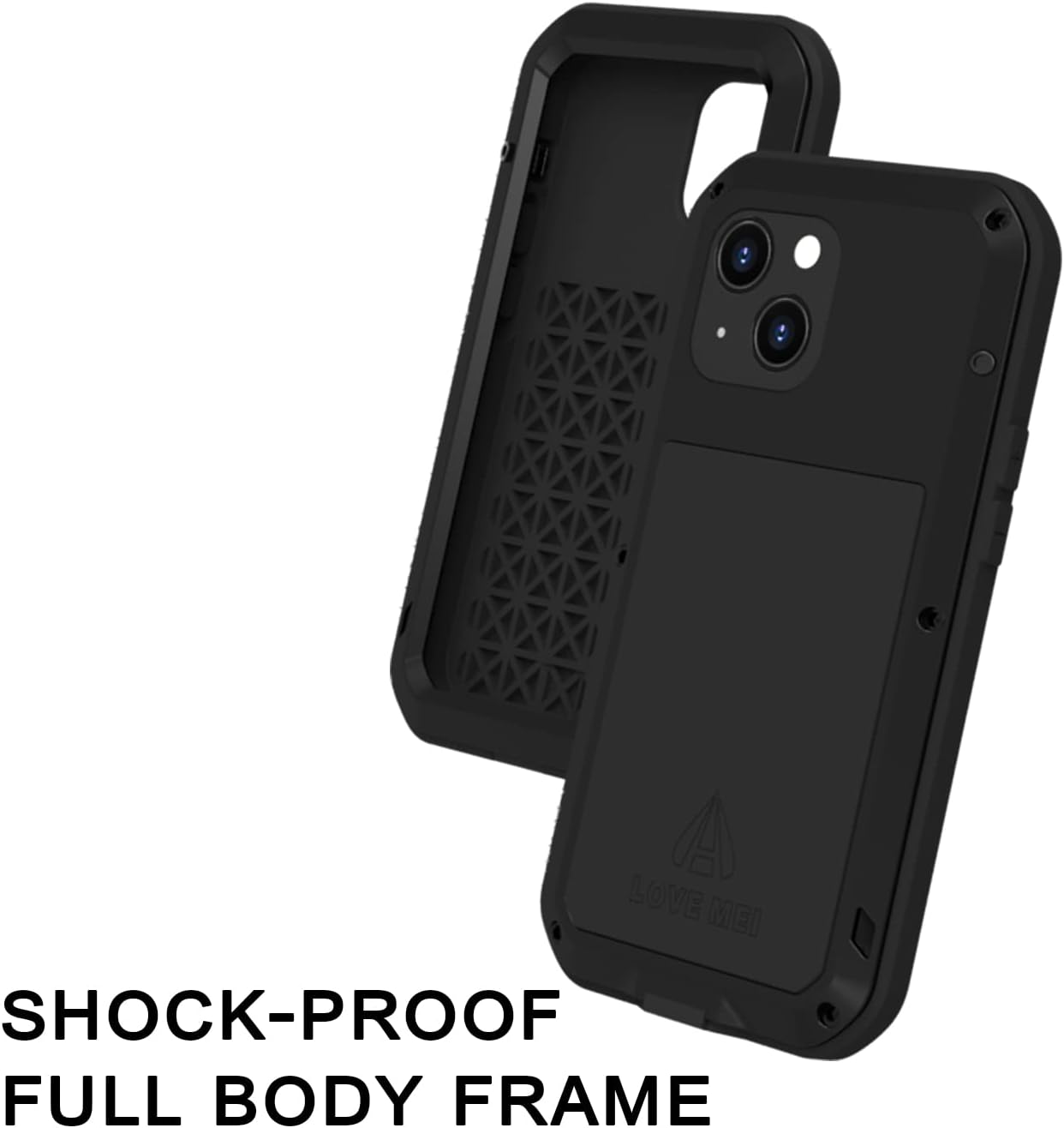 LOVE MEI Compatible with iPhone 13 Mini Case - Outdoor Sports Military Heavy Duty Waterproof Shockproof Case