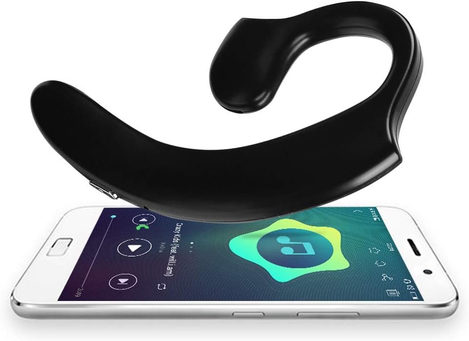 Zerone Bone Conduction Headphones, IPX6 Waterproof Bluetooth Wireless Over Ear Hang Headphones with Mic for Sports,