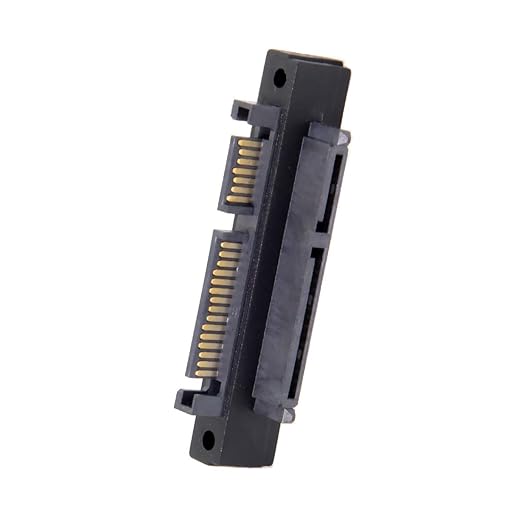 chenyang SATA 22Pin Male to Female 90 Degree UP Angled Gender Changer Connector Adapter for 2.5/3.5" Hard Disk Drive