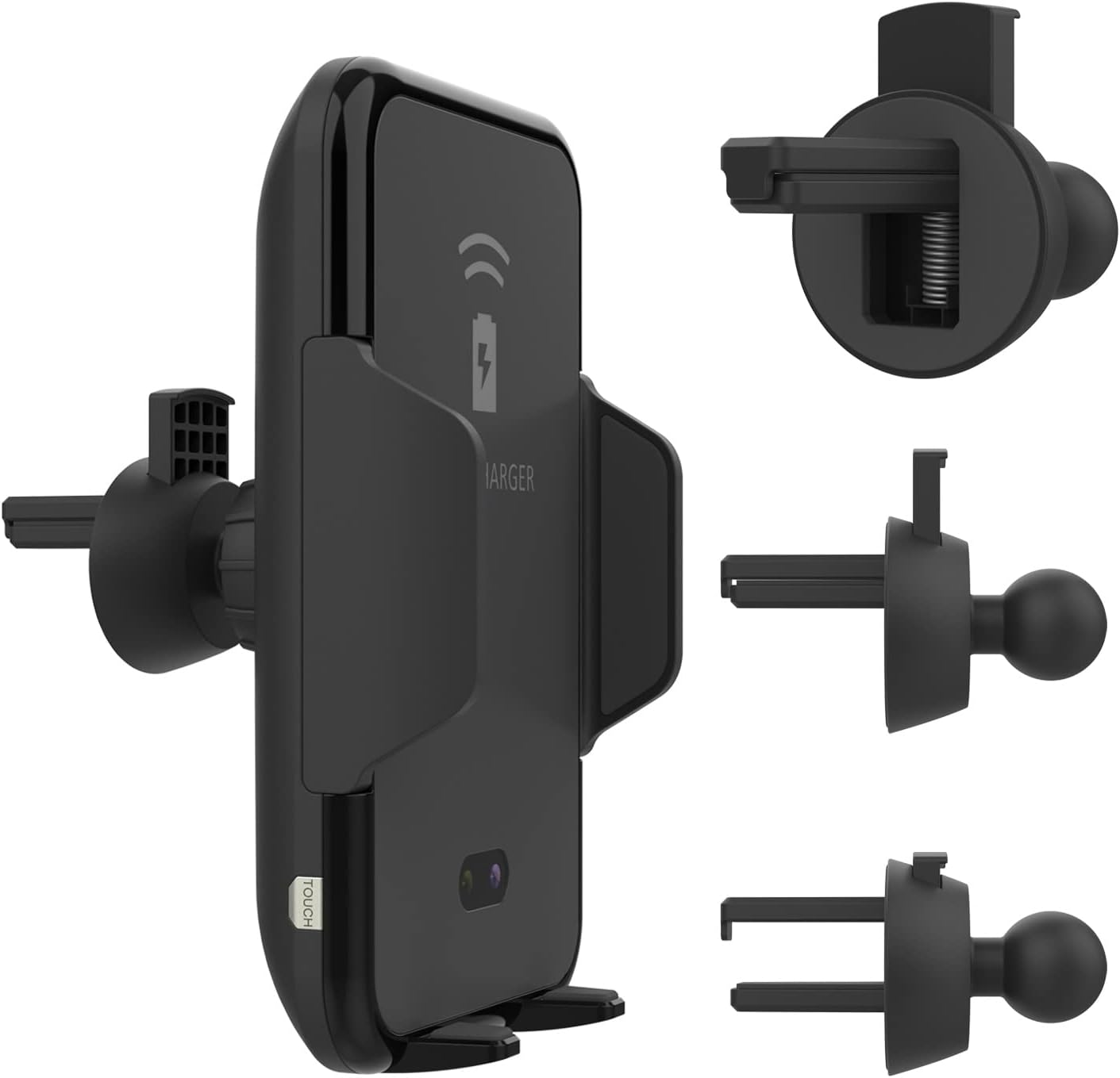 Punkcase Wireless Car Charger [Infrared Series] 10W Fast Charging Car Phone Holder Mount for iPhone, Galaxy, Most Other