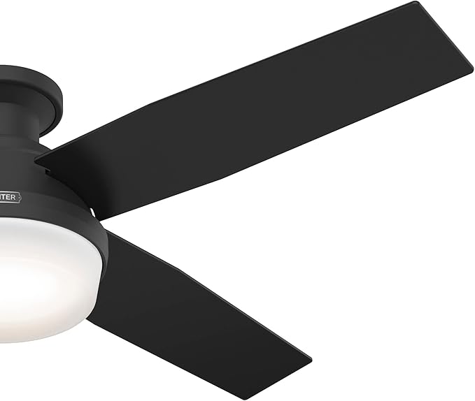 Hunter 52389 Dempsey Ceiling Fan 52 inches Matte Black