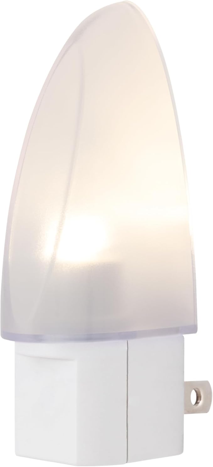 Lights by Night LED Night Light, Plug-in, Dusk to Dawn Sensor, Warm White, UL-Certified, Energy Efficient, Ideal Nightlight for Bedroom, Bathroom, Nursery, Hallway, Kitchen, 11377