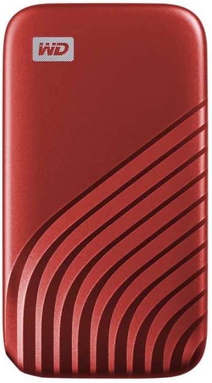 WD 1TB My Passport SSD Portable External Solid State Drive, Red, Sturdy and Blazing Fast, Password Protection with Hardware Encryption - WDBAGF0010BRD-WESN