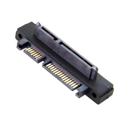 chenyang SATA Male to SATA Female 90 Degree UP Angled Gender Changer Connector Adapter for 2.5/3.5" Hard Disk Drive