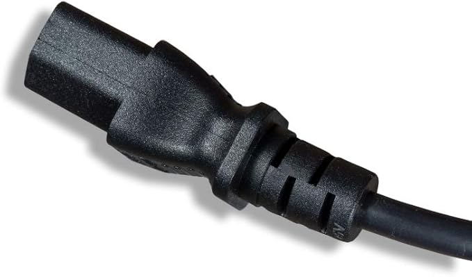 European Schuko Right Angle Power Cord, CEE 7/7 to IEC320 C13, 6', 18 AWG, 16A, 250V (ZWACSCA4-06), Black