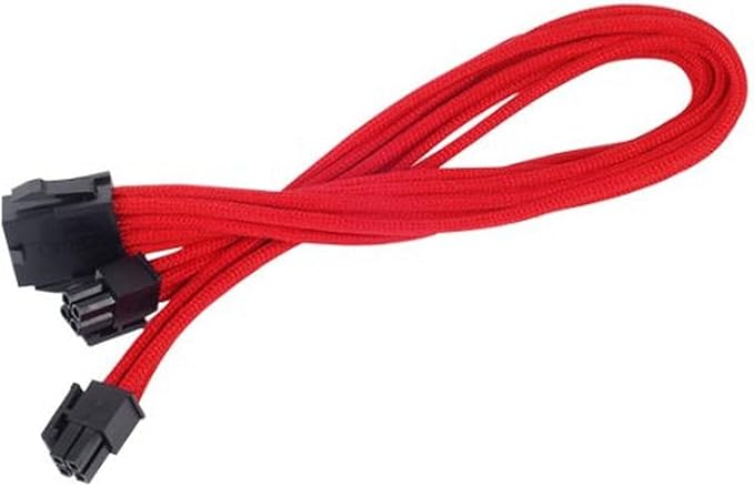 Silverstone Tek Sleeved Extension Power Supply Cable with 1 x 8-Pin to EPS12V 8-Pin Connector (PP07-EPS8R)