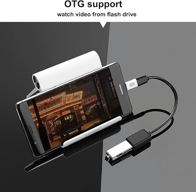 QCEs Micro USB to USB C Adapter 2Pack, Type C Adapter Fast Charging Compatible with iPhone 16/15 Pro Plus, Galaxy S24/S23, Type-C Phones, Tablets