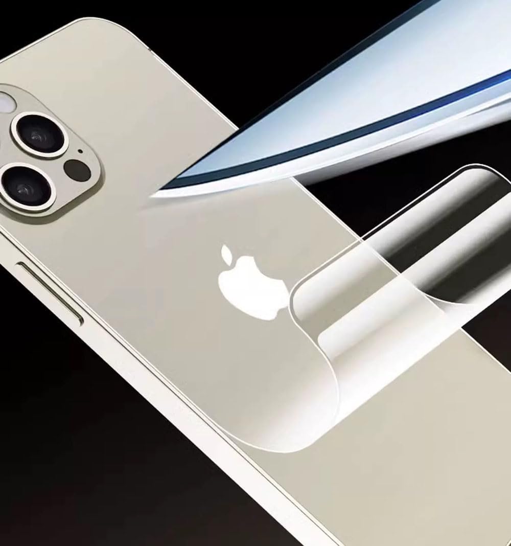 iPhone 15 Pro Max Hydrogel Film - 2Pcs Back Screen Protector, Flexible Protection, Not Glass.