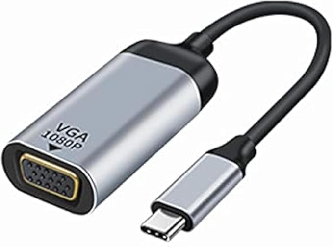 cablecc USB-C Type C to VGA Cable Monitor Adapter 1080p 60hz for Tablet & Phone & Laptop