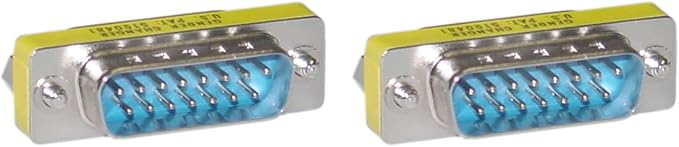 CableWholesale DB15 Male to Male Adapter, Gender Changer for Mini Computers, Convert DB15 Female Monitor Cable