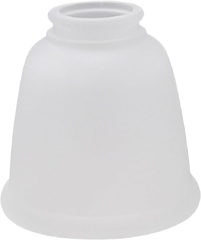 Aspen Creative 23045-4 Transitional Style Bell Shaped Frosted Replacement Glass Shade, 2-1/8" Fitter Size, 4-5/8" high x 4-5/8" diameter, 4 Pack
