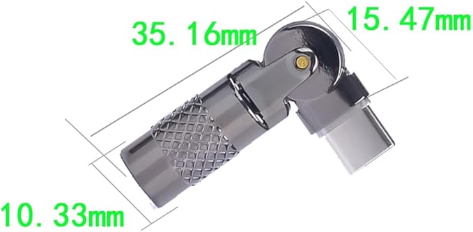 USB C Female to USB C Male 180° Rotating Fast Charge Adapter,2PCS