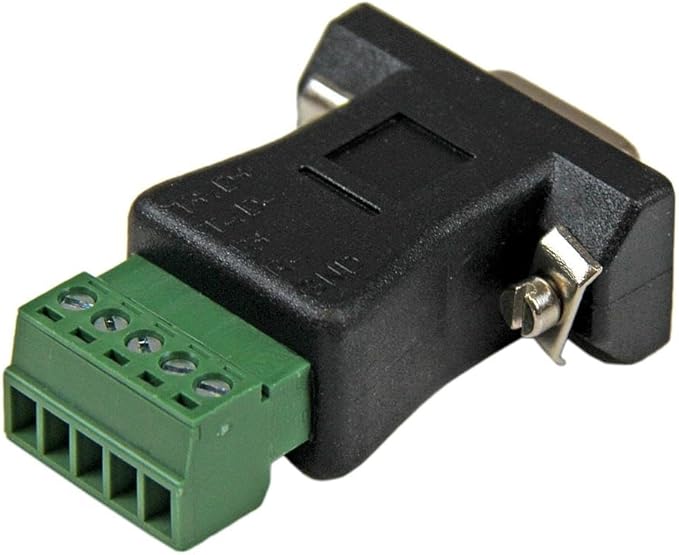 StarTech.com RS422 RS485 Serial DB9 to Terminal Block Adapter - Serial adapter - 5 pin terminal block to DB-9 (M) (black) , TAA (DB92422)