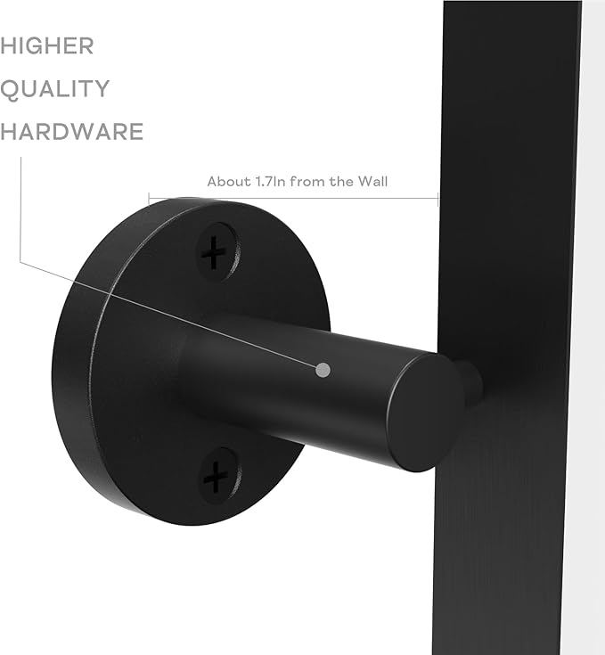 24" x 32" Pivot Rectangle Bathroom Mirror Tilting Beveled Black Metal Framed Vanity Mirrors for Wall, Tempered Glass