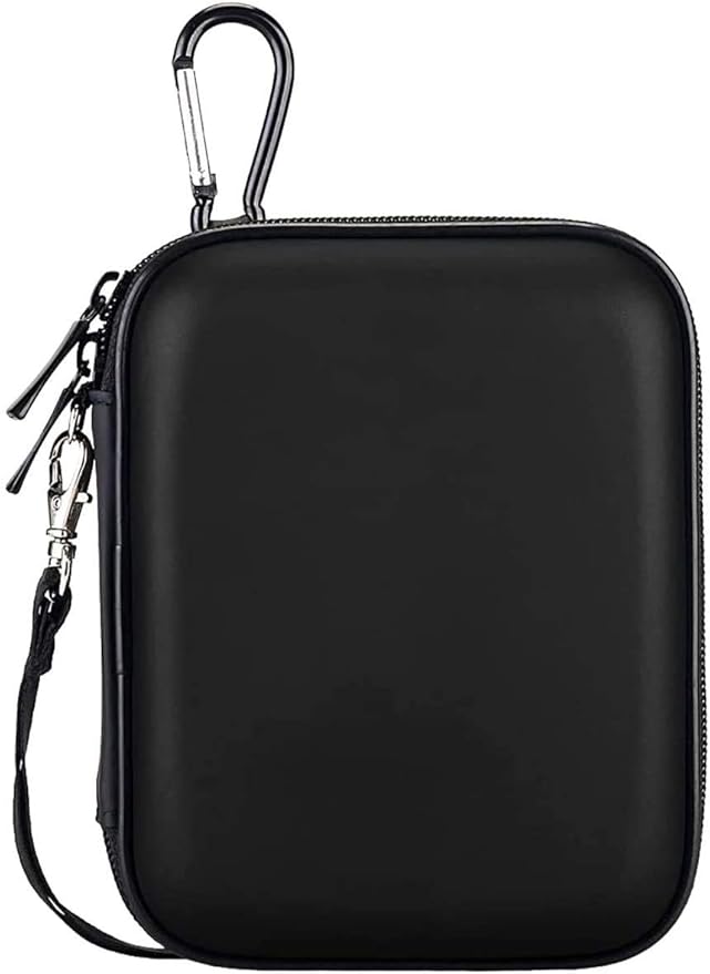 Lacdo Hard Drive Carrying Case for Seagate Portable/Seagate One Touch/Game Drive for PS5 / Ultra Touch Portable External Hard Drive HDD 1TB 2TB 4TB 5TB USB 3.0 Shockproof Travel Bag, Full Black
