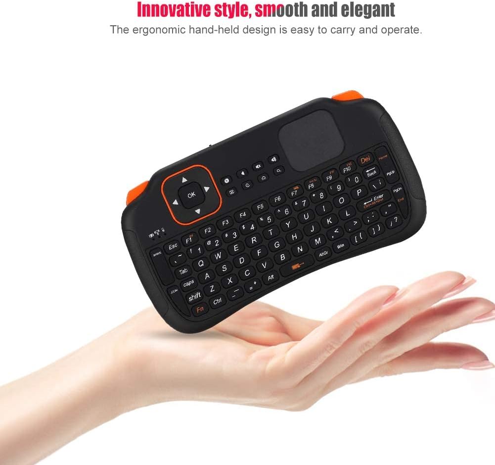 Yoidesu Mini Keyboard with Touchpad Mouse, 2.4GHz Rechargeable 83-Key Mini Keyboard Controller.