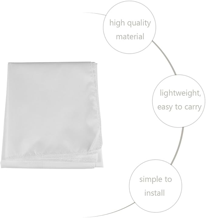 60-120 Inch Portable Projection Screen 16:9 White Synthetic Polyester Fabric Projector Curtain Foldable, Anti-Reflective(120inch)