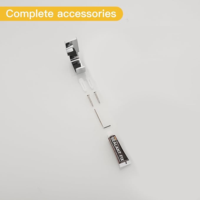BESy Brass Clothes Hook Single Towel Hook for Bathroom Kitchen Garage Square Style Robe Hooks Coat and Hat Hook, Self Adhesive with Glue or Wall Mounted with Screws, Polished Chrome