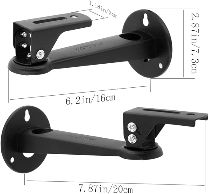 Drsn Mini Projector Wall Mount, 360 Rotation, Adjustable Angle, 6.6 lbs Load Capacity, Black