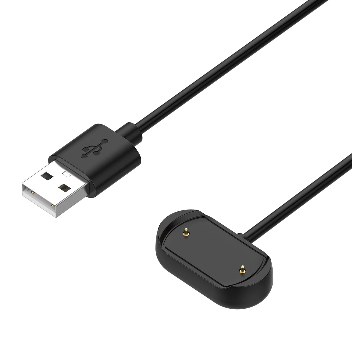 Replacement Charger for Amazfit Bip 5, 3.3ft USB Portable Magnetic Charging Cable for Smartwatch Accessories (Black &