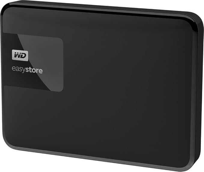 Western Digital WD Easystore 4TB External USB 3.0 Portable Hard Drive - Black WDBKUZ0040BBK-WESN