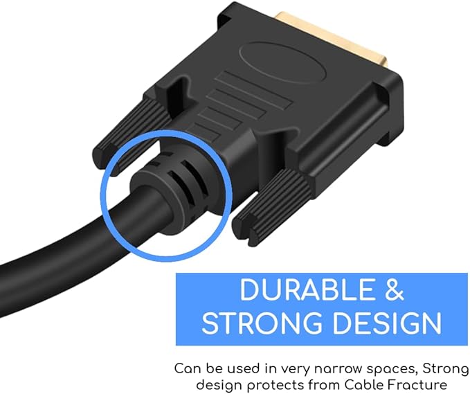 KUJOBUY HDMI to DVI Cable Adapter DVI to HDMI Cable Male to Male Adapter for TV X-Box One PS3 PS4 PS5 Gold-Plated DVID 24+1 Cord for Monitor Projector Laptop DVID Cord 6 FT