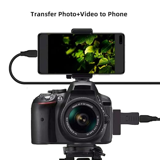 NFHK 3pcs/Set USB-C Type-C Micro Mini USB Female to Camera Mini 8P Data Power Adapter for Coolpix UC-E6 UC-E16 UC-E17 DSC-W DMC-S EX-Z