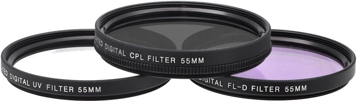 Xit XT55FLK55 3-Piece Camera Lens Filter Sets