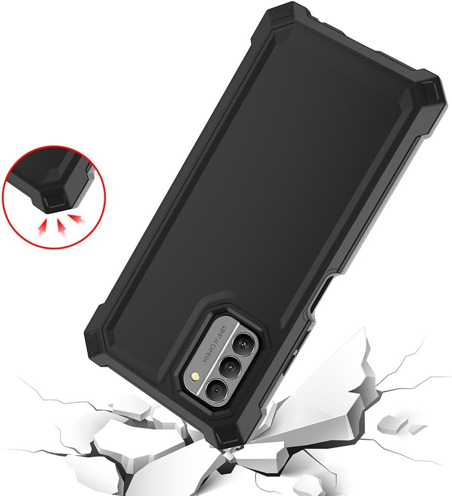 Nokia C300/G100 Case with Screen Protector, Full Body Protection for Nokia C300 N155DL & G100 N150DL, Frosted PC & TPU,