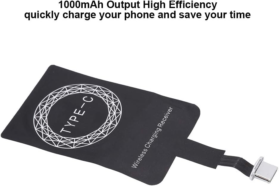 Hakeeta Universal Ultra Slim Wireless Charger - Qi Receiver for Android/iOS/Type C Mobile Phones
