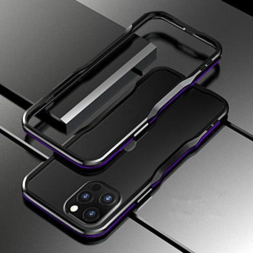 HENGHUI Aluminum Bumpers for iPhone 12 Pro Max 6.7-INCH, Metal Frame Bumper Cover with Shock Absorbent Slim Design