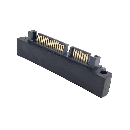 chenyang SATA Male to SATA Female 90 Degree Down Angled Gender Changer Connector Adapter for 2.5/3.5" Hard Disk Drive