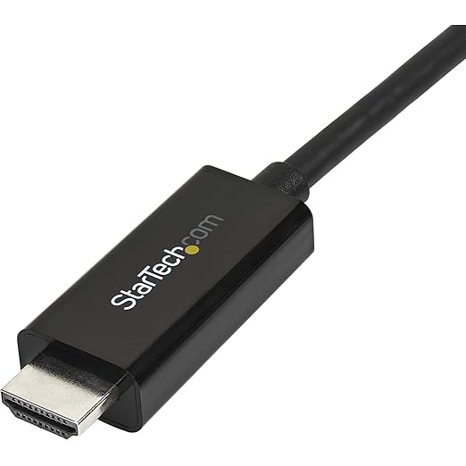 StarTech.com Mini DisplayPort to HDMI Adapter Cable - mDP to HDMI Adapter with Built-in Cable - Black - 3 m (10 ft.) - Ultra HD 4K 30Hz