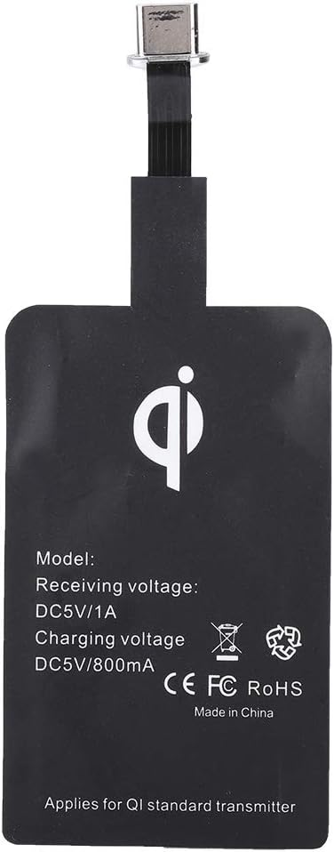 Hakeeta Universal Ultra Slim Wireless Charger - Qi Receiver for Android/iOS/Type C Mobile Phones