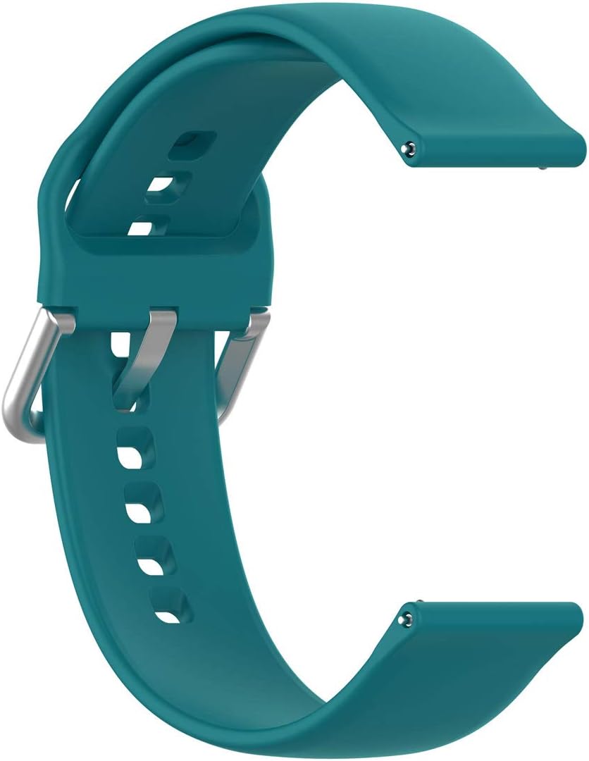 E ECSEM Bands for SOMTLERK Smartwatch, Soft Silicone Waterproof Adjustable Sport Watch Strap Replacement Wristbands for