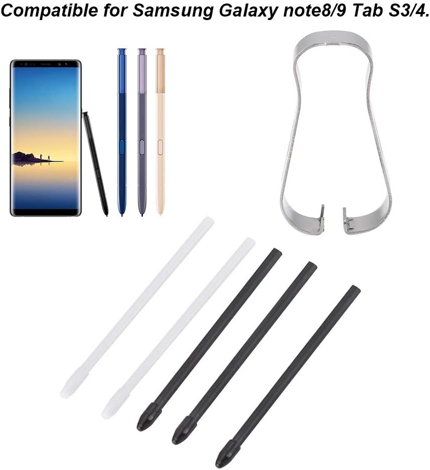 Replacement Stylus Tips, Stylus Tips Pen Refill Tool Set with Fixing Frame and Pen Tips, for Galaxy Note 8/9, for
