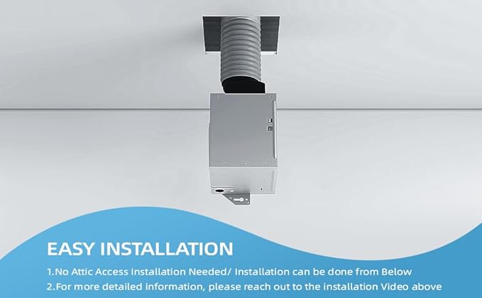 Tech Drive Modern Nickel Bathroom Exhaust Fan with Light, 80CFM, 1000lm Dimmable 5CCT LED Light Selectable, Quiet Ventilation fan with night light,Energy Star Certified,Decorative Nickel Trim