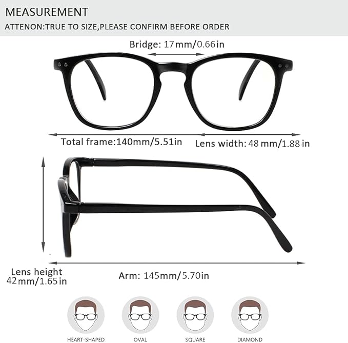 Henotin 3 Pack Blue Light Blocking Reading Glasses,Spring Hinge Computer Readers for Men Women,Anti UV Ray Filter Eyeglasses (Mixed Color, 2.25)