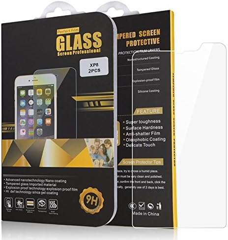 Nakedcellphone [2-PACK 9H Hard Tempered Glass Clear Screen Protector Guard for Sonim XP8 Phone, XP8800