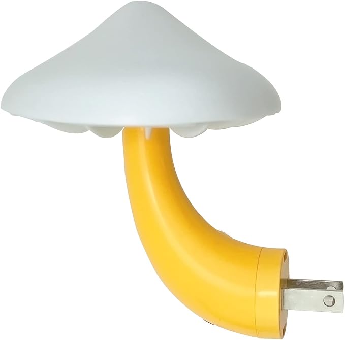 Night Lights Plug into Wall - Sensor LED Mushroom Light, Cute Energy Saving Mushroom Lamp for Adults Kids Living Room Bedroom Kitchen, Bathroom Toilet, Stairs, Hallway Corridor, Gift Ideal, Warm White