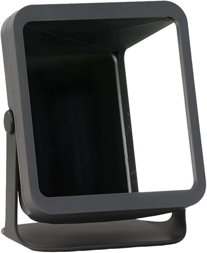 Non-Reversing Mirror with Authentic Image Reflection - Inverted Mirror for Clear, Accurate Makeup & Grooming, Desktop Vanity Essential