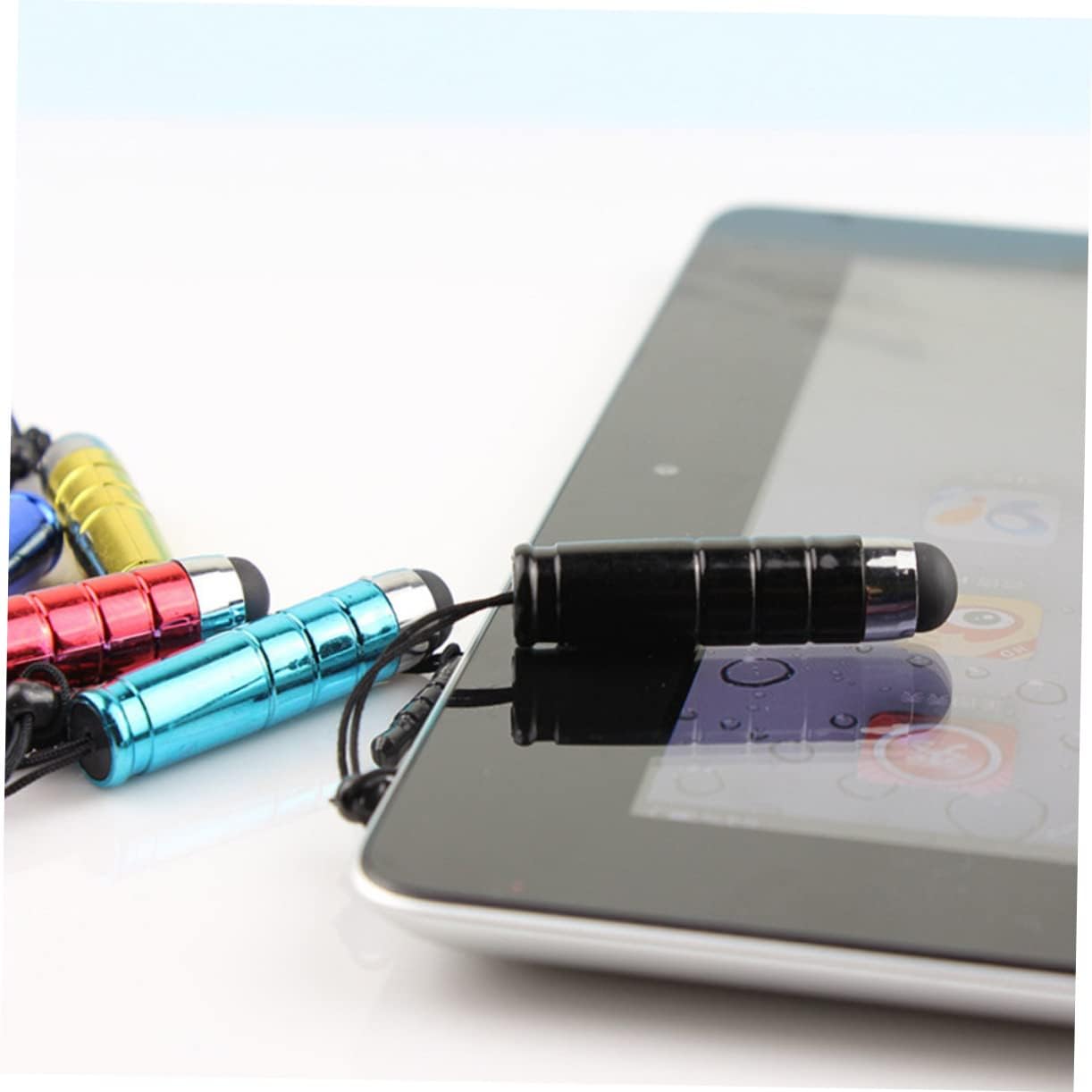 HOMSFOU Stylus Pencil with Brush, Headphone Jack Mobile Phone Accessory, Anti-Plug Attachment for Cell Phones