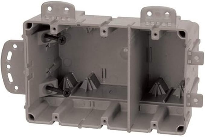 Southwire MSBMMT3G 3 Gang Multi Mount Device Box with Depth Adjustable; Heavy Duty 42lb; Gray