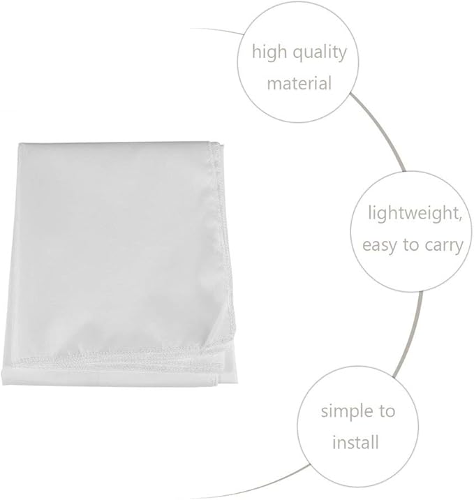 Portable 16:9 Projection Screen 60-120 Inch White Synthetic Polyester Fabric Projector Curtain Foldable, Anti-Reflective(60inch)