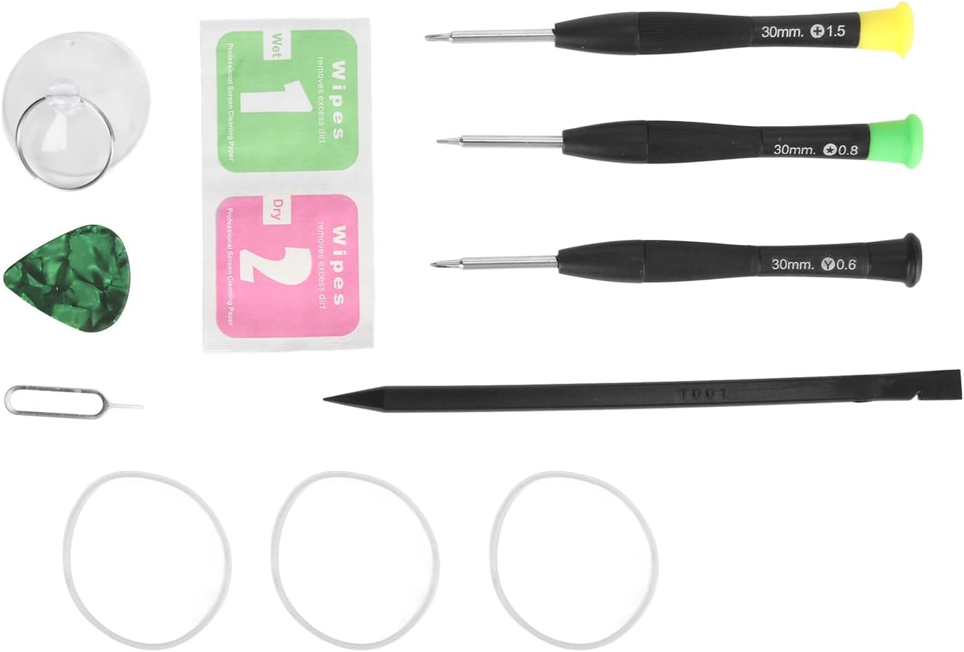 Front Glass Repair Kit for Galaxy Z Fold 3 5G F926, Replacement Front Outer Lens Glass Screen with Tool Glue, Phone