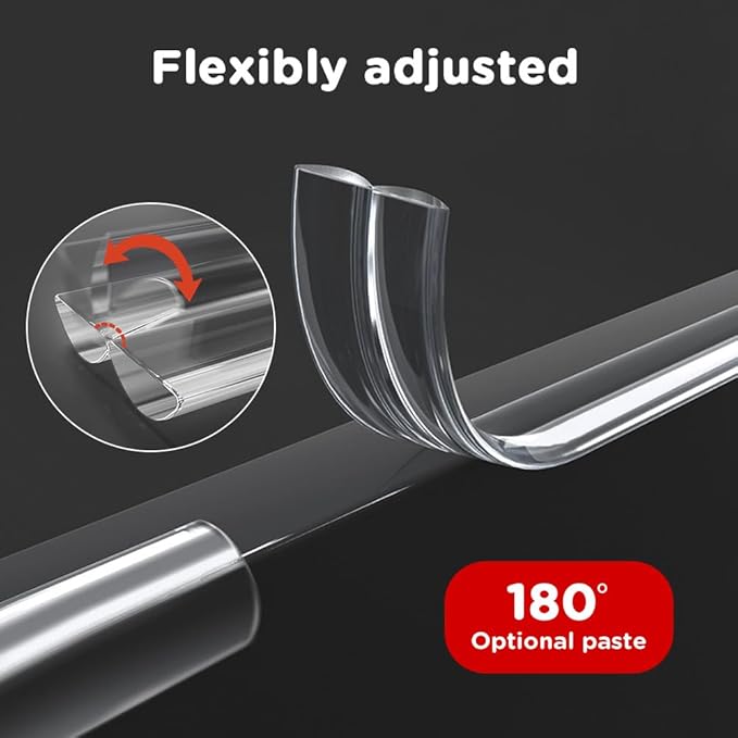 Clear Corner Protectors,Corner Protector Baby Proofing 32.8ft(10M) with 4 Corners,Furniture Corner Guard & Edge Safety Bumpers,Soft Edge Protector with Strong Adhesive