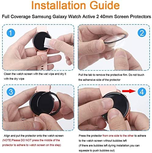Lamshaw [3 Pack] Full Coverage PET Screen Protector for Digeehot H39r Smartwatch, Compatible with MgaoLo H39R