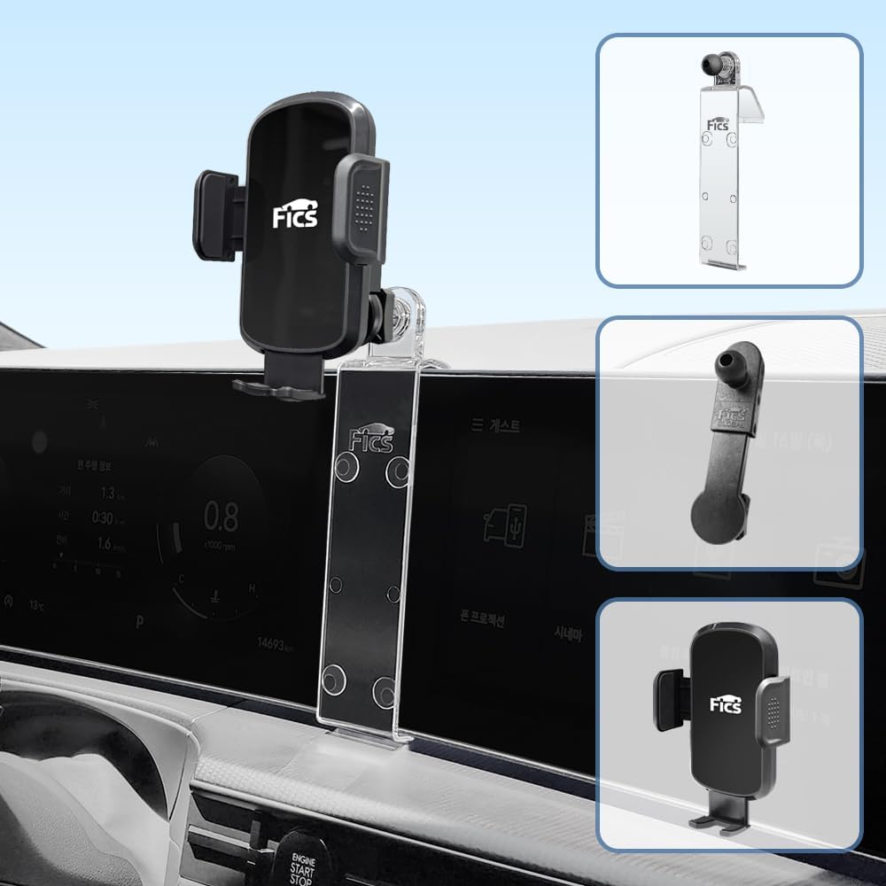 FICS Phone Holder for Hyundai Santafe 2024, Customized Phone Mount and Accessories for Santafe 2024