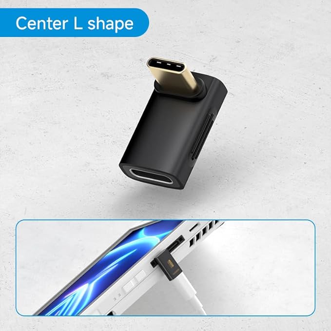 Hagibis 240W 80Gbps 8K@60Hz USB C Adapter, USB-C Male to Female Adapter, USB4 Connecter for Thunderbolt 5/4/3, Laptop, Switch, Dock, Mac, Tablet, iPhone 16 15 Pro Max (TGM12)