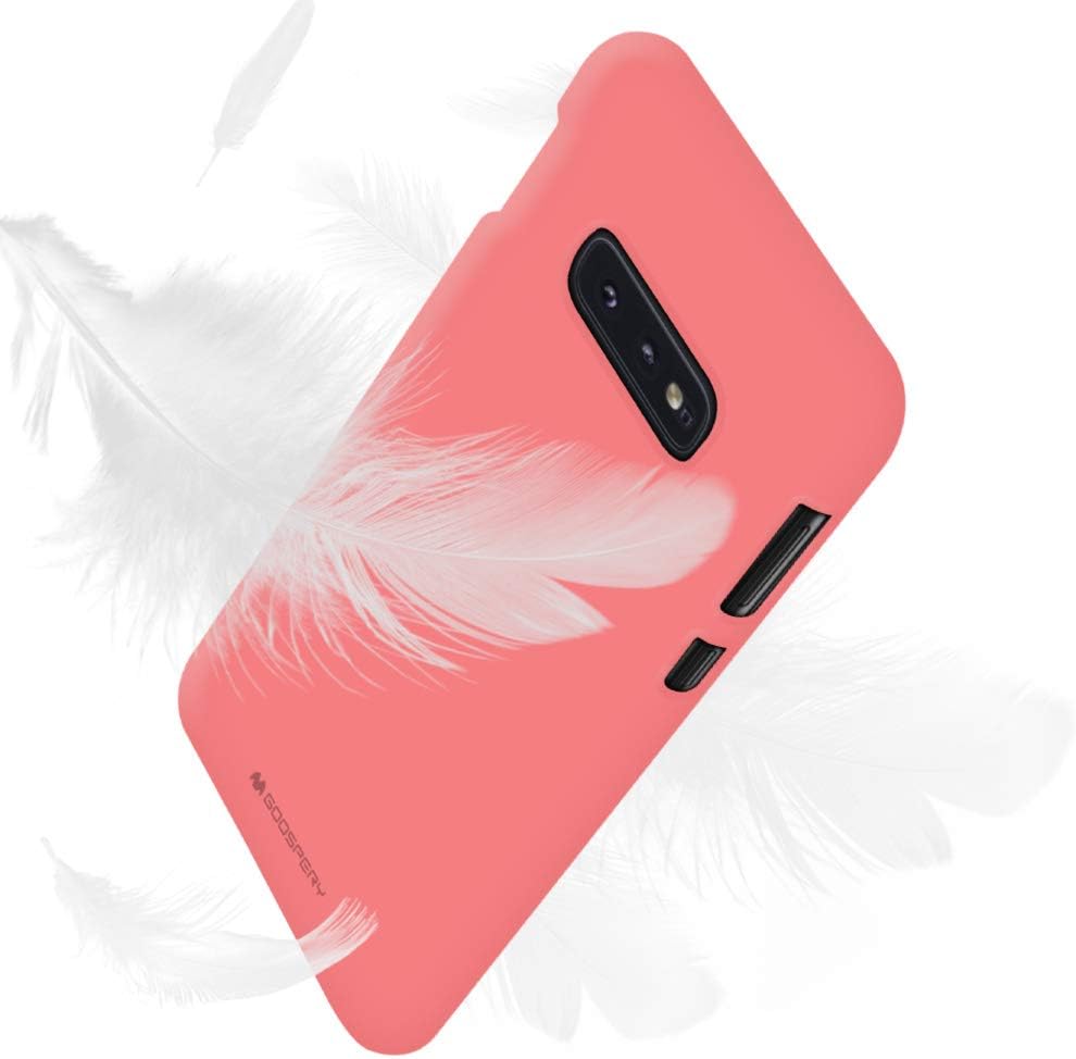 GOOSPERY Soft Feeling Jelly Case for Samsung Galaxy S10e (2019), Silky Slim Bumper Cover (Flamingo)